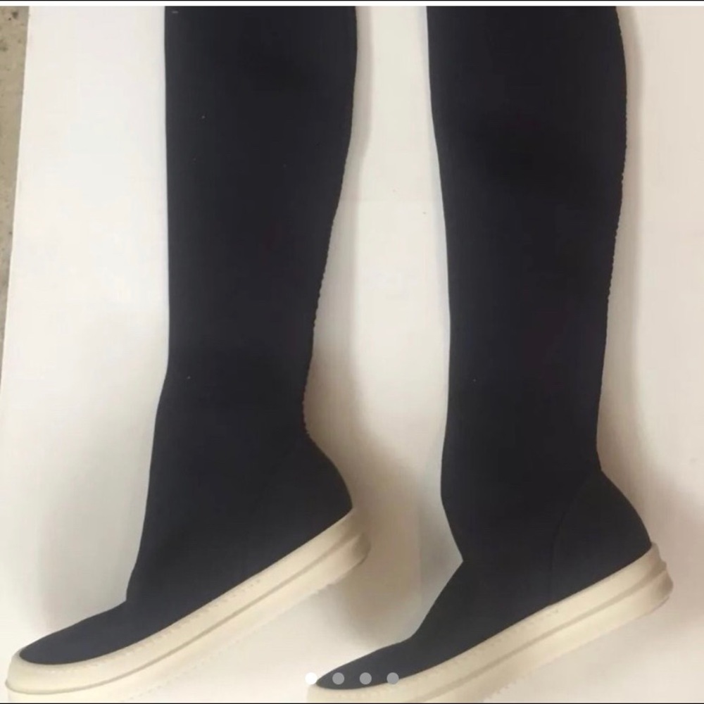 Rick Owens thigh high sneakers